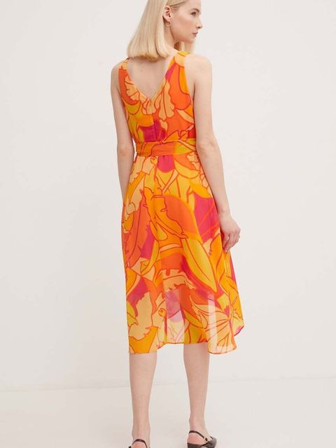 Joseph Ribkoff sukienka kolor pomarańczowy mini rozkloszowana 242015