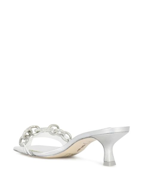 Cult Gaia Lynn metallic leather sandals - Silver