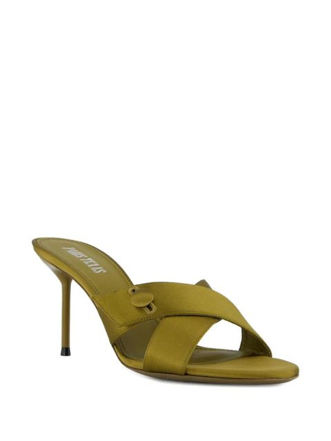 Paris Texas Lidia satin cross-strap sandals - Green - zdjęcie produktu nr 2