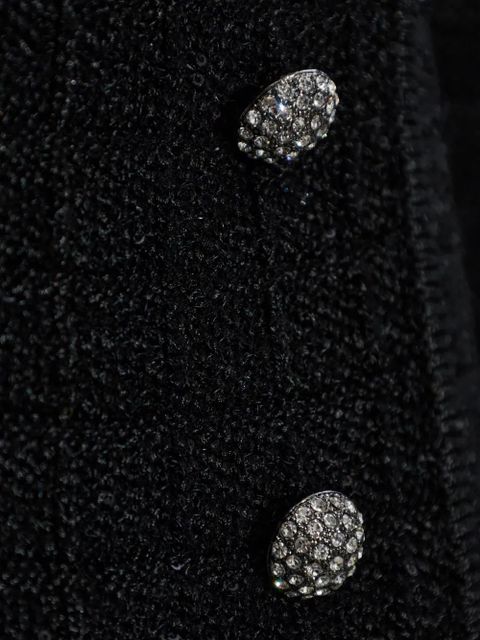 Alessandra Rich buttoned embellished jacket - Black
