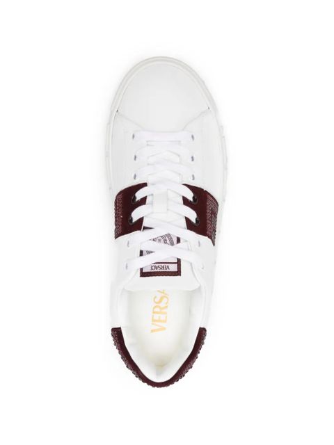 Versace leather sneakers - White