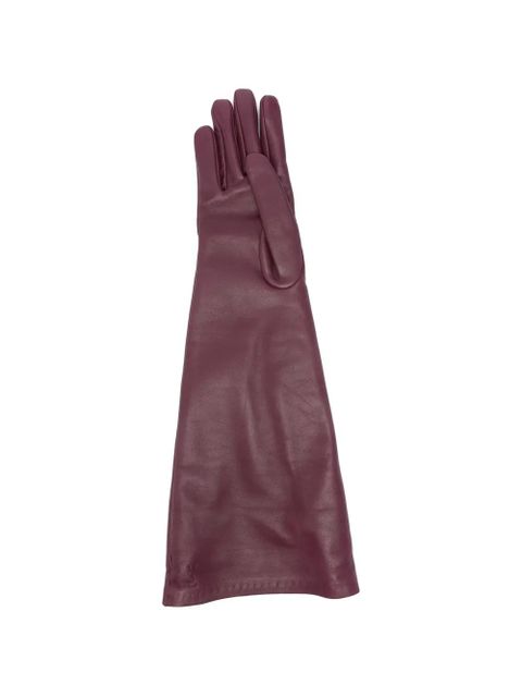 Saint Laurent lambskin gloves - Purple - zdjęcie produktu nr 2
