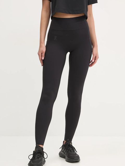 On legginsy treningowe Studio kolor czarny gładkie 1WF10580553 - zdjęcie produktu nr 1