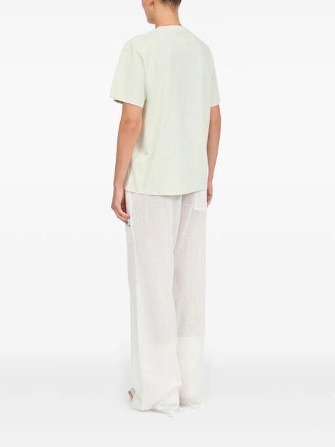 MM6 Maison Margiela stamp-motif t-shirt - Green - zdjęcie produktu nr 2