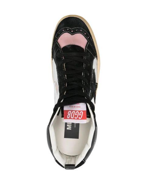 Golden Goose Mid Star WMNS "Black Silver Pink" sneakers