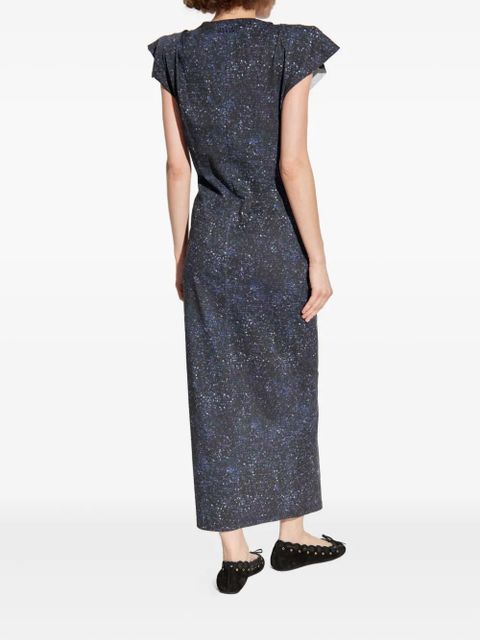 ISABEL MARANT printed side-split dress - Black - zdjęcie produktu nr 2