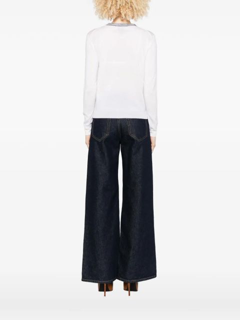 Missoni crew-neck sweater - White