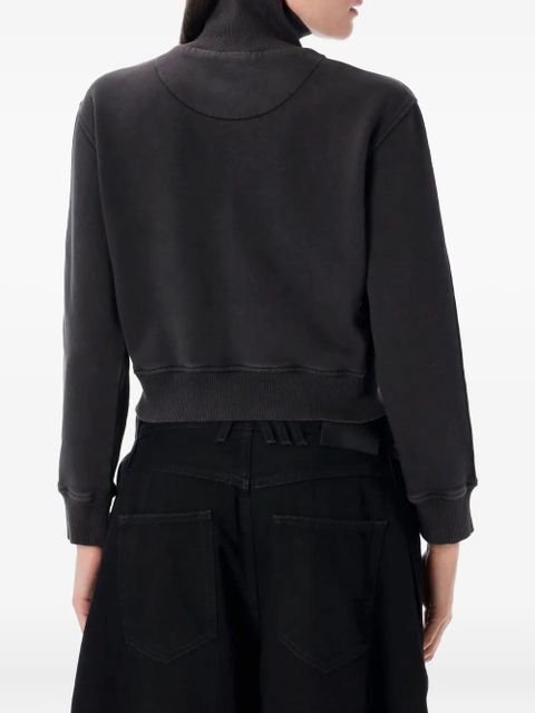 The Attico zip-front panelled fleece top - Black - zdjęcie produktu nr 2