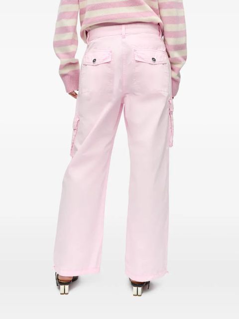 GANNI straight cargo pants - Pink