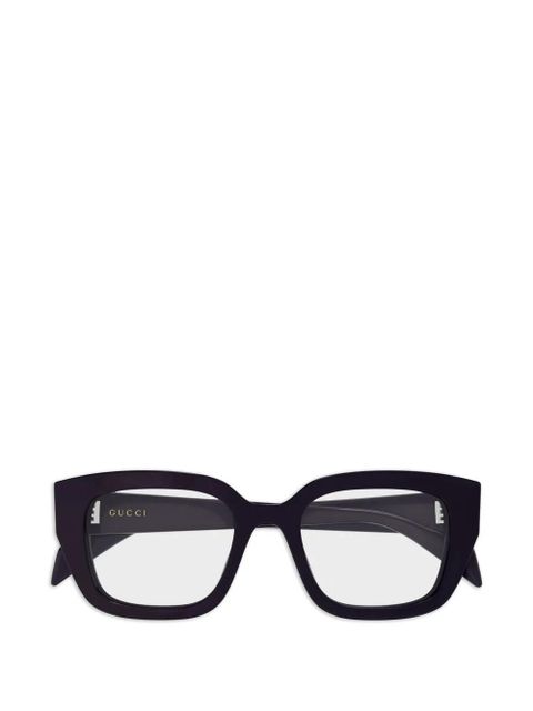 Gucci Eyewear square-frame glasses - Purple - zdjęcie produktu nr 1
