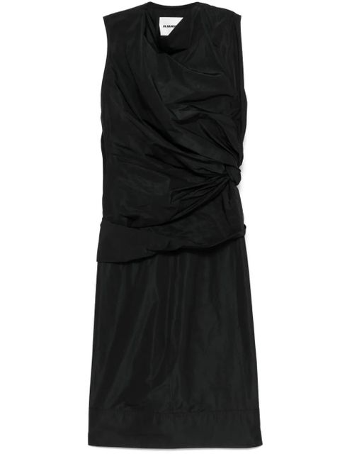 Jil Sander taffeta midi dress - Black - zdjęcie produktu nr 1