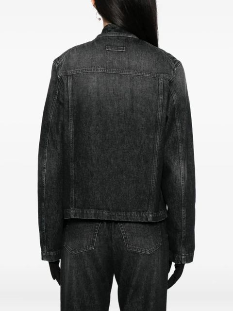 Jean Paul Gaultier zipped denim jacket - Black