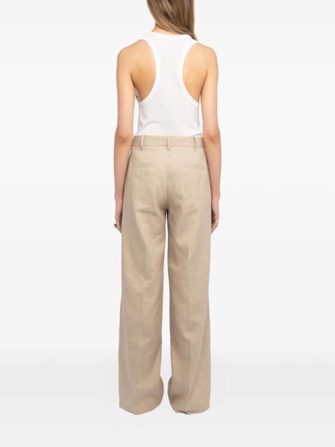 Zadig&Voltaire Panol pinstripe trousers - Neutrals