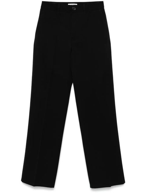 Jil Sander virgin-wool gabardine trousers - Black - zdjęcie produktu nr 1