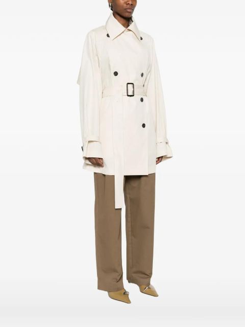 TOTEME belted double-breasted trench coat - Neutrals