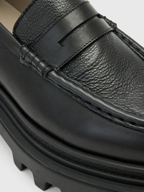 AllSaints mokasyny skórzane Beth Lthr Loafer