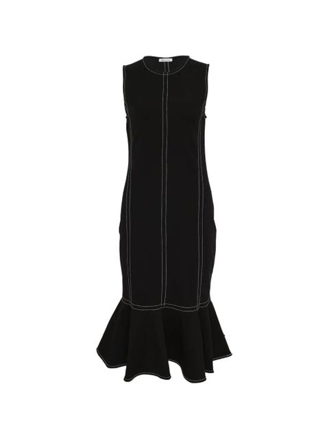 AMI Paris peplum midi dress - Black - zdjęcie produktu nr 1