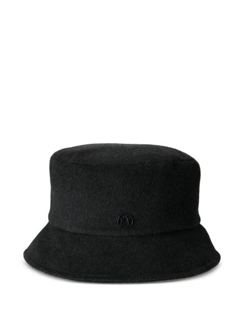 Maison Michel logo-plaque bucket hat - Black - zdjęcie produktu nr 1