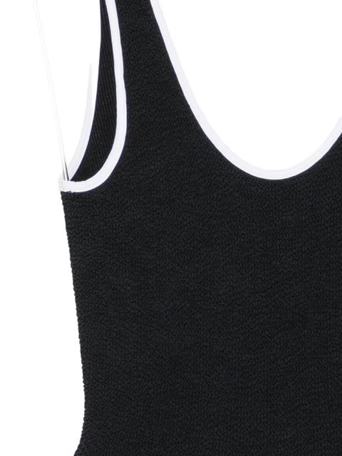 Hunza G crinkle-effect swimsuit - Black