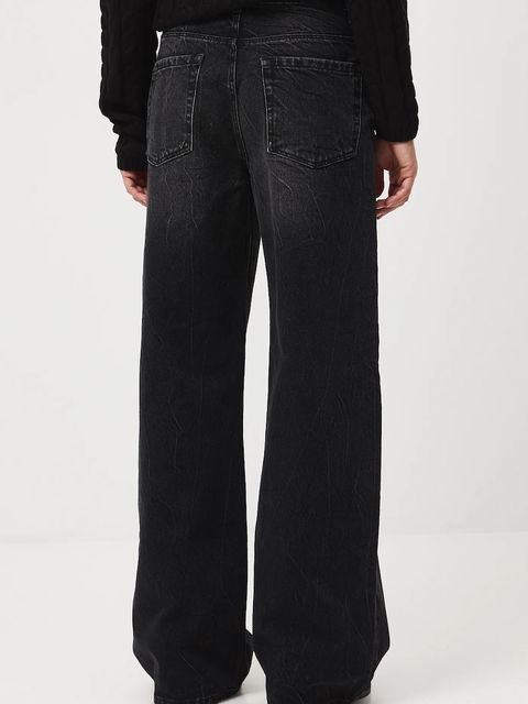 Medicine jeansy bawełniane damskie kolor czarny - zdjęcie produktu nr 2