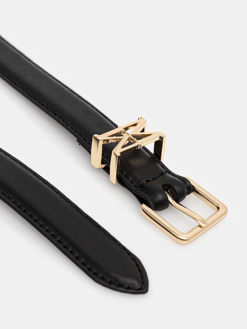 Marc O'Polo pasek skórzany damski kolor czarny 5000009113 - zdjęcie produktu nr 2