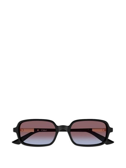Chloé Eyewear rectangle-frame sunglasses - Black - zdjęcie produktu nr 1