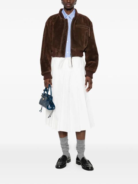 Prada pleated midi skirt - White