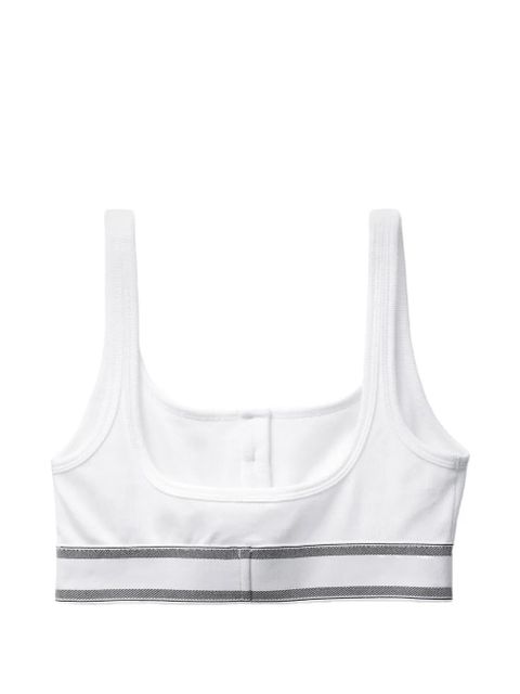 Versace ribbed cotton-jersey bralette - White - zdjęcie produktu nr 2