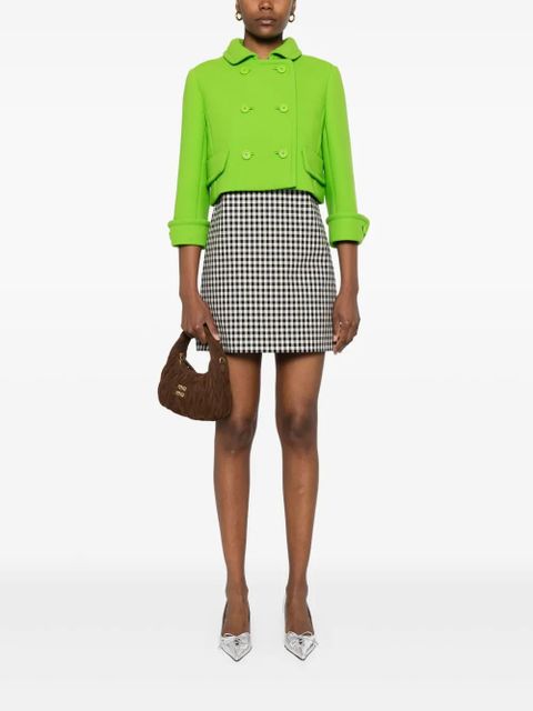 Miu Miu Natté jacket - Green - zdjęcie produktu nr 2