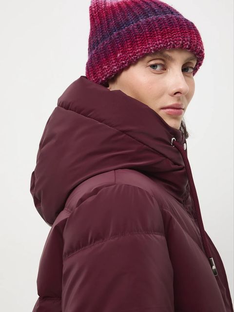 Medicine płaszcz damski kolor bordowy