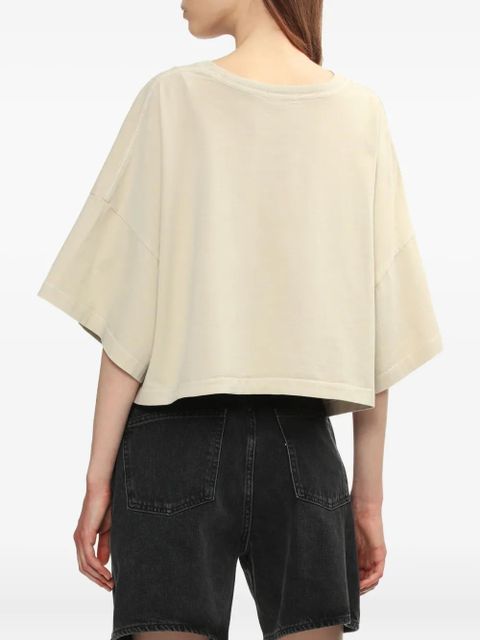 AGOLDE short-sleeve cropped T-shirt - Neutrals
