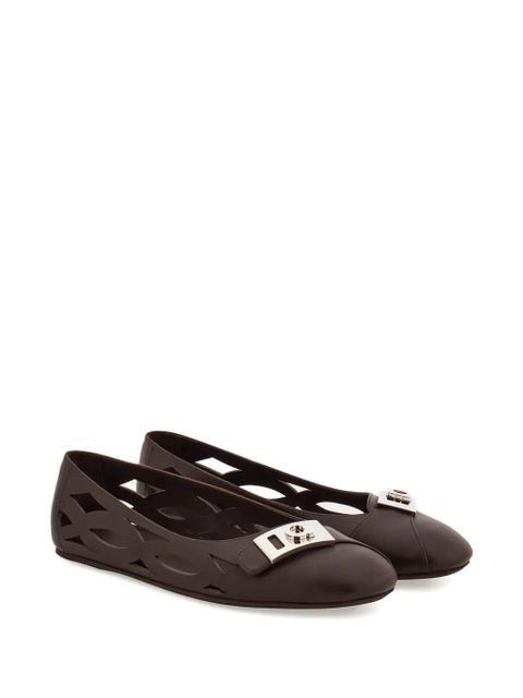 Ferragamo Hug ballerina shoes - Brown