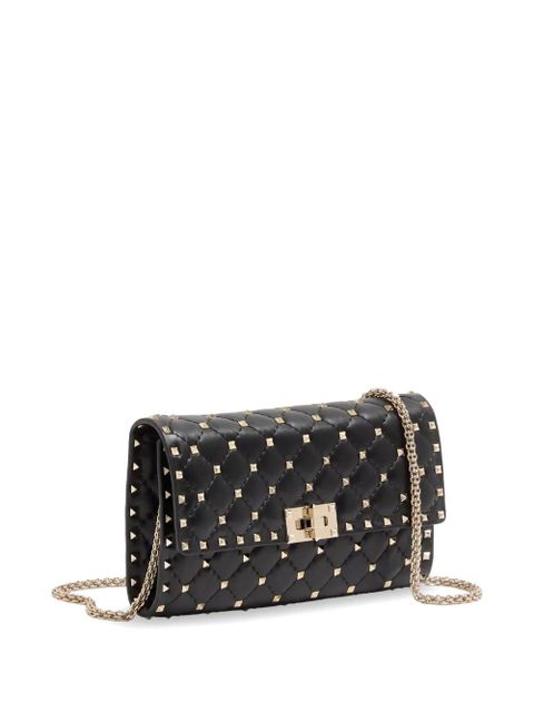 Valentino Garavani quilted studded clutch bag - Black