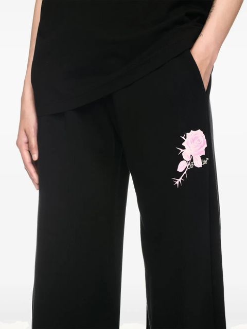 Off-White Roses Arrows track pants - Black