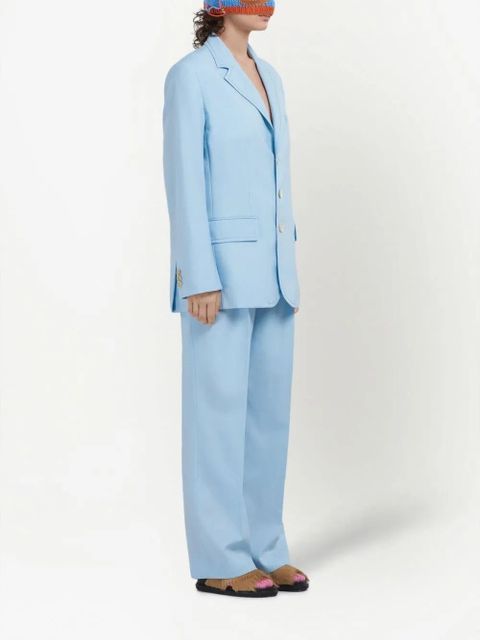 Marni single-breasted wool blazer - Blue - zdjęcie produktu nr 2