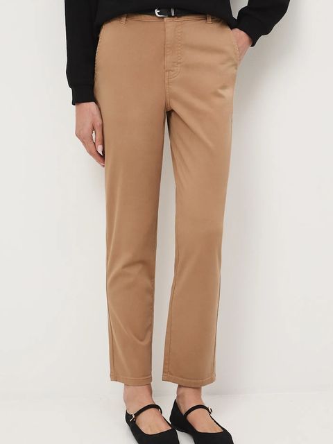 Medicine spodnie damskie kolor czarny fason chinos medium waist - zdjęcie produktu nr 1