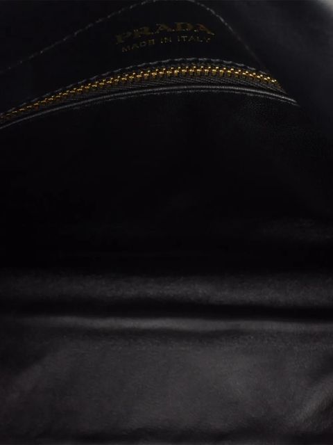 Prada mini Echaîné chain-strap leather cross body bag - Black