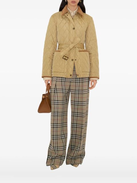 Burberry quilted belted jacket - Neutrals - zdjęcie produktu nr 1