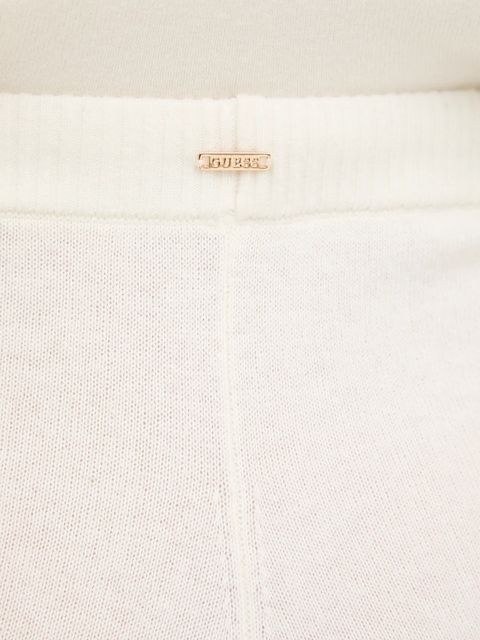 Guess spodnie dresowe z dodatkiem kaszmiru MAGGIE damskie kolor beżowy gładkie O5BB04 Z3PK0