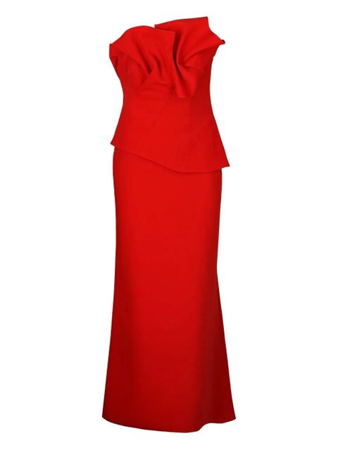 Acler Esher ruffled maxi dress - Red - zdjęcie produktu nr 1