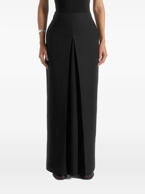 Manière De Voir Regine box-pleat maxi skirt - Black - zdjęcie produktu nr 1