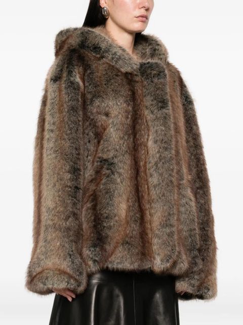 The Frankie Shop Emma hooded pocket jacket - Brown