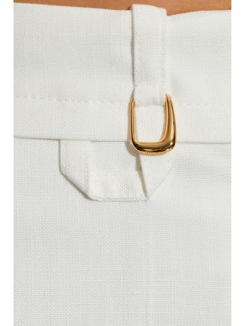 Jacquemus charm-detail trousers - White