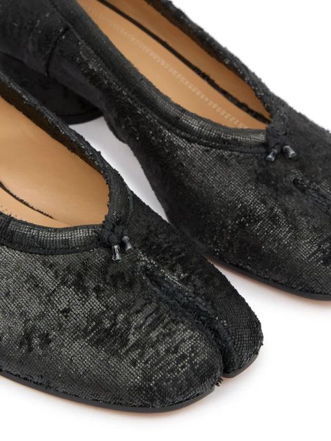 Maison Margiela 30mm Tabi ballerina shoes - Black