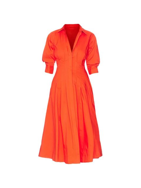 Simkhai Jazz pintuck midi shirt dress - Red - zdjęcie produktu nr 1