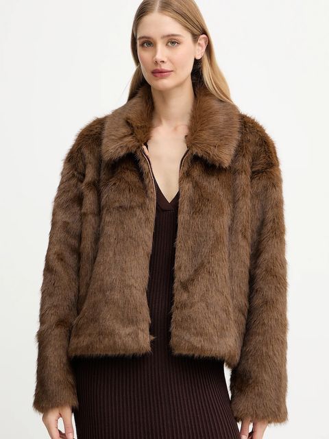 Bardot płaszcz kolor brązowy 59474JB3 - zdjęcie produktu nr 1