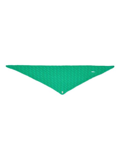 SANDRO cable-knit bandana - Green - zdjęcie produktu nr 2