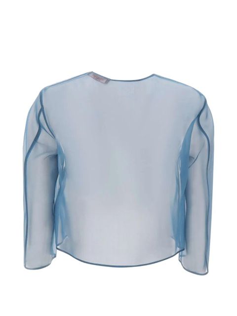 Max Mara boxy sheer jacket - Blue - zdjęcie produktu nr 2