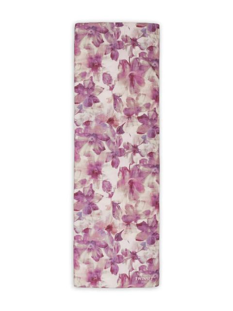 TWINSET floral scarf - Purple - zdjęcie produktu nr 1