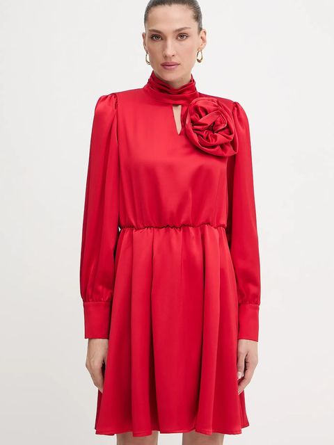 Fracomina sukienka kolor czerwony mini rozkloszowana FR25WD1018W41101 - zdjęcie produktu nr 1